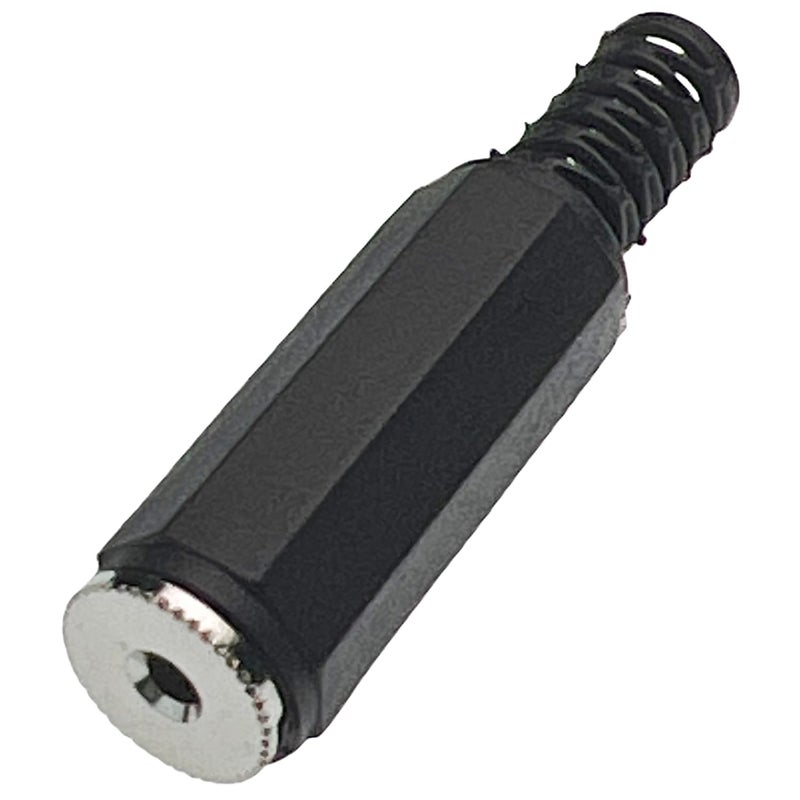 CESS 2.5mm Stereo Female Balanced TRS Plug Jack Socket Connectors, Soldering Type, 10 Pack, Matte Black Hexagonal Plastic Housing - Image 3